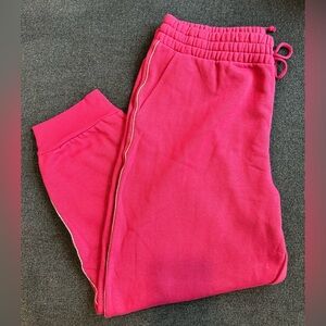 Victoria Secret Rhinestones Sweatpants Cotton High Rise Jogger Side Seam XXL